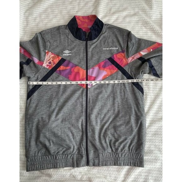 🔧Jacket Men’s Size XL CORAL STUDIOS X UMBRO REVERSIBLE JACKET Black Beauty - Picture 11 of 12